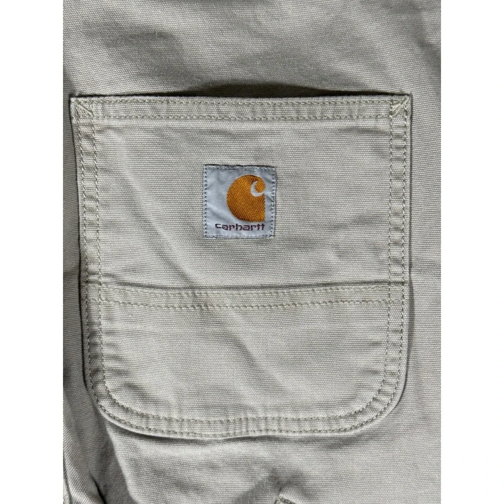 Carhartt Relaxed Fit Khaki Work Pants Tan 29x30 102291 232 Mens Stretch Canvas